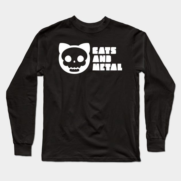 CATS AND METAL Long Sleeve T-Shirt by EdsTshirts